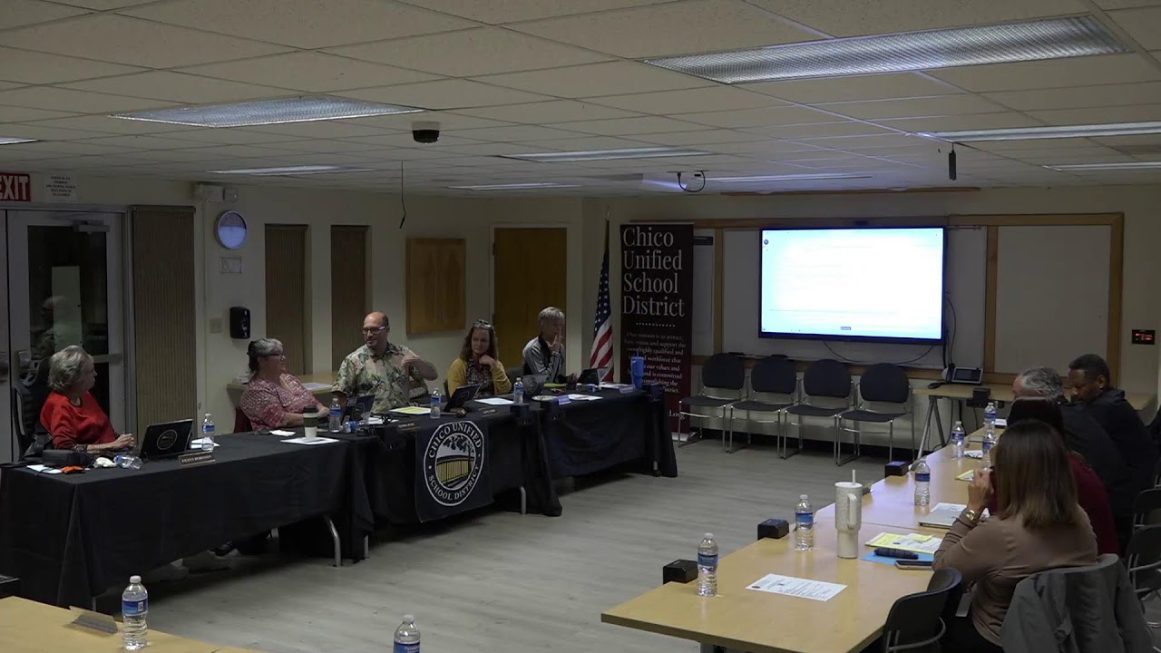 Chico Unified School District Board of Education Meeting 11/5/2025