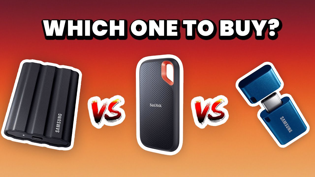 Which External Drive Should You Buy? | SanDisk Extreme vs Samsung T7 Shield vs Samsung Thumb Drive