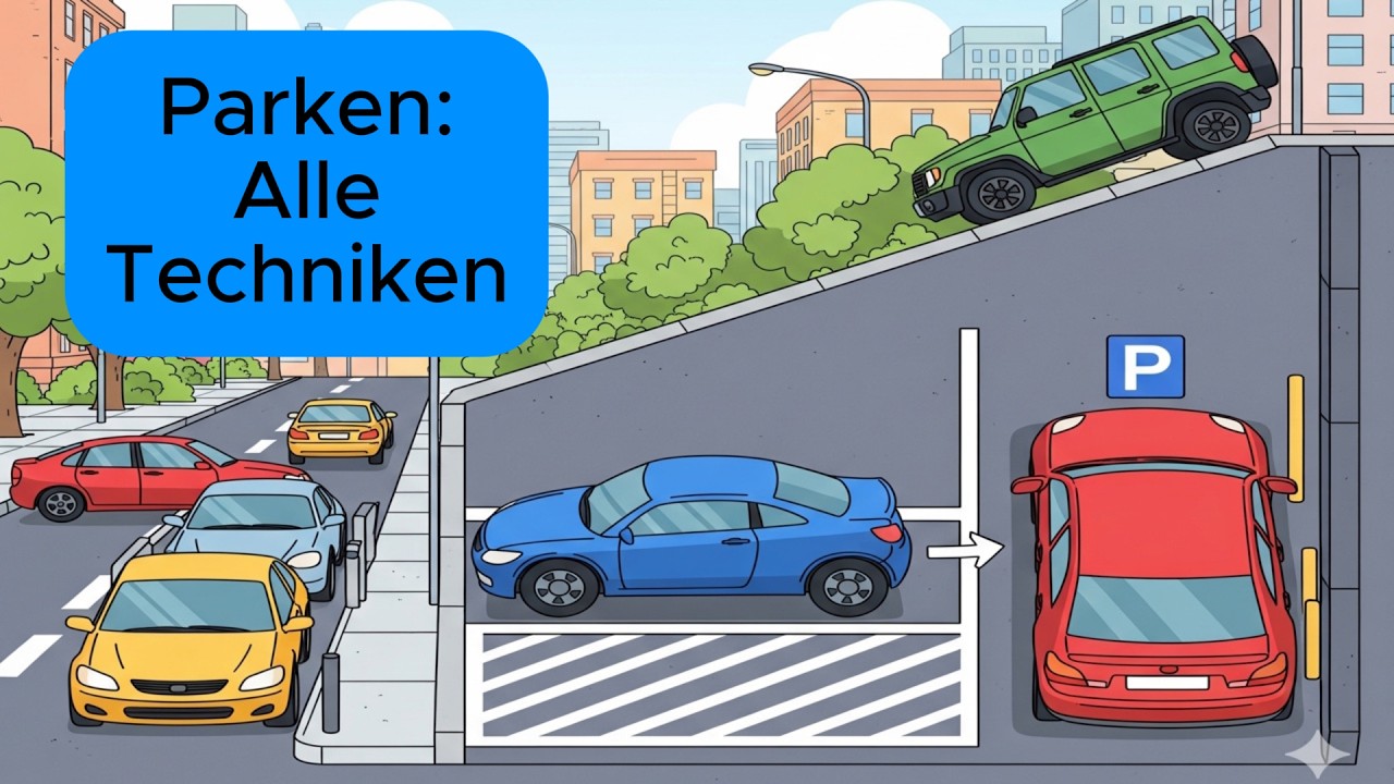 Der ultimative Park-Ratgeber: Alle Parktechniken Schritt für Schritt (mit Animation)