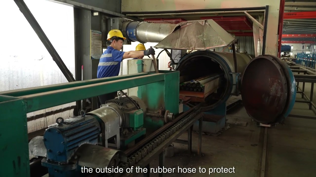 Rubber hose vulcanization process