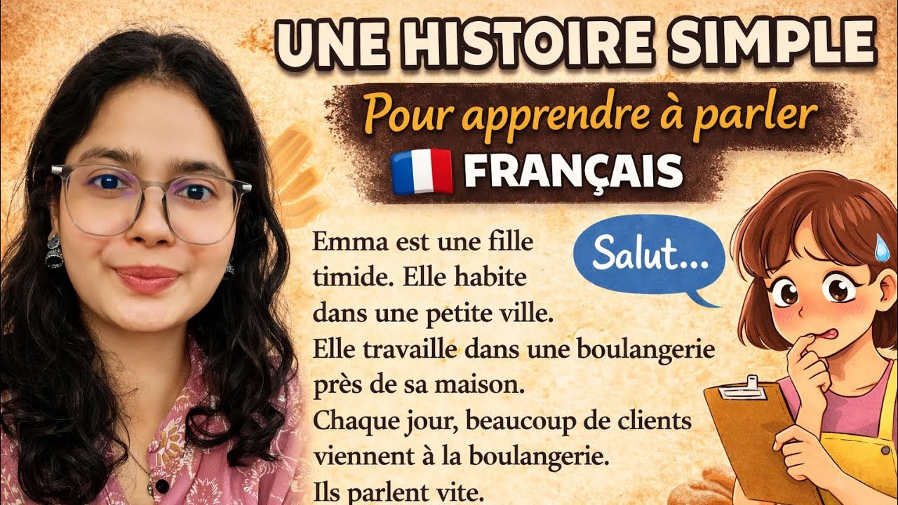 Easy French Story with English Translation | A1–A2 Listening Practice