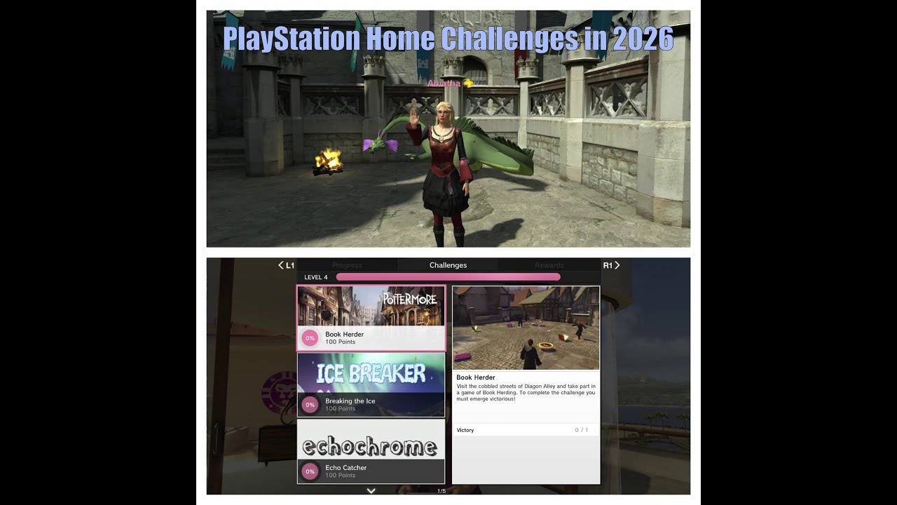 PlayStation Home 2026 - Challenges Season 1 on Destination Home