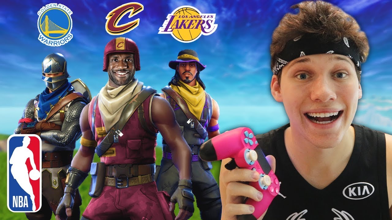 FORTNITE SQUADS WITH 3 NBA BASKETBALL PLAYERS!!