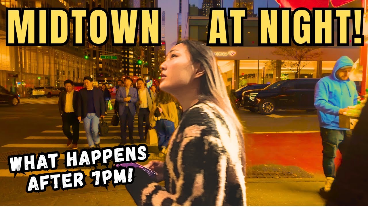 What Midtown Manhattan Is REALLY Like After 7PM | NYC's WEALTHIEST Business District At Night!
