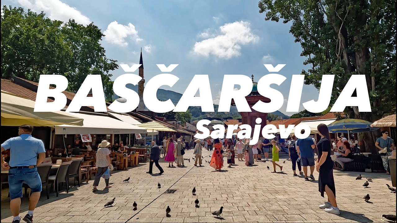 Ljetna šetnja srcem Sarajeva ❤️ Summer walk through the heart of Sarajevo, Bosnia (4K)