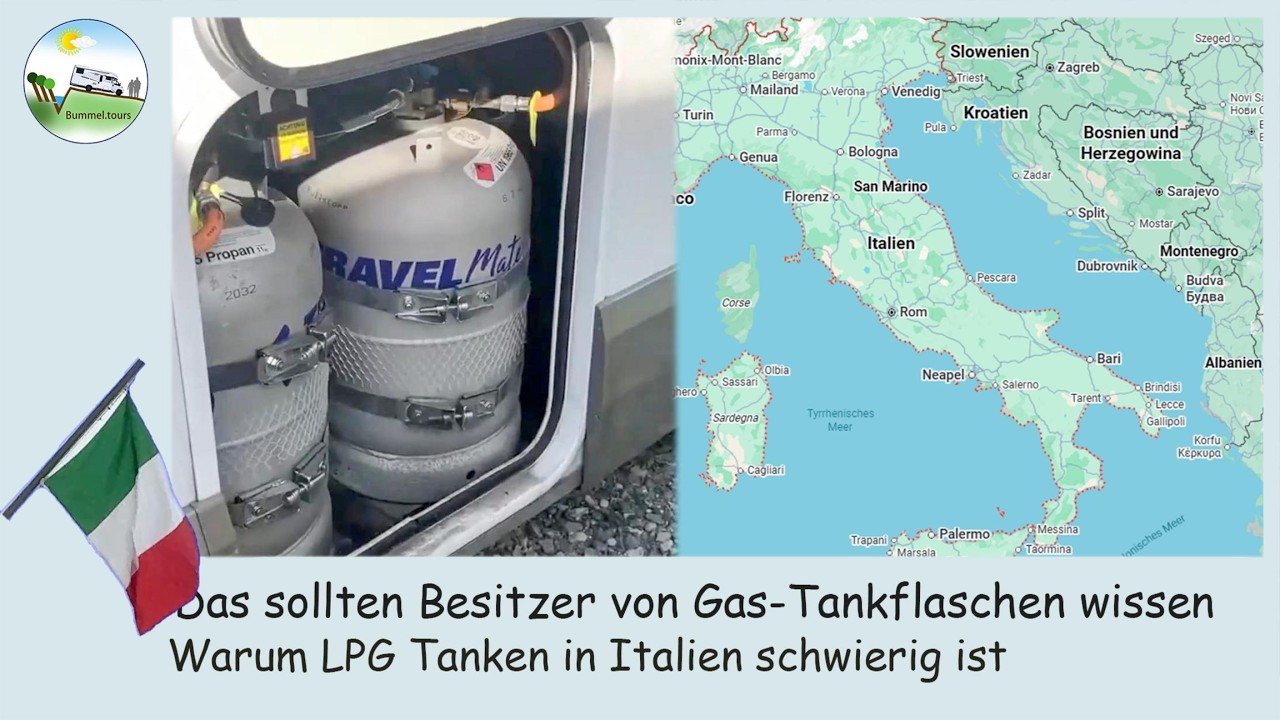 Das sollten Besitzer von Gas-Tankflaschen wissen - Warum LPG Tanken in Italien schwierig ist