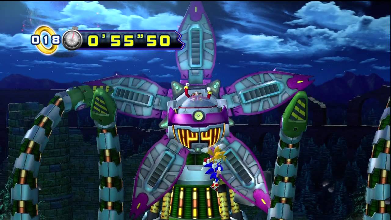 Sonic 4 Episode 2: Sylvania Castle Boss (Sonic) Speed Run - 1'34