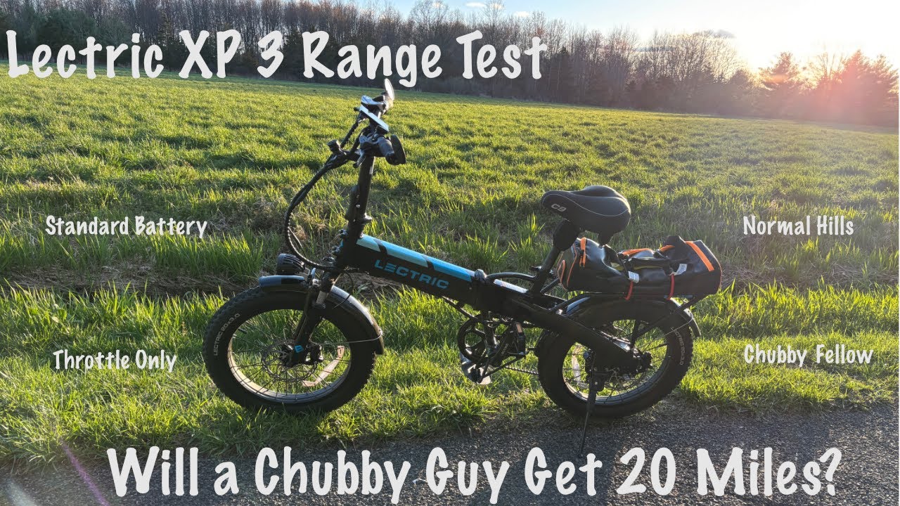 Lectric XP 3.0 Range Test - Throttle Only - Real World Range Test - Can A Chubby Guy Get 20 Miles?