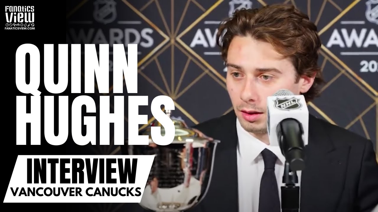 Quinn Hughes Reacts to Winning James Norris Memorial Trophy Winner & Discusses Canucks Future