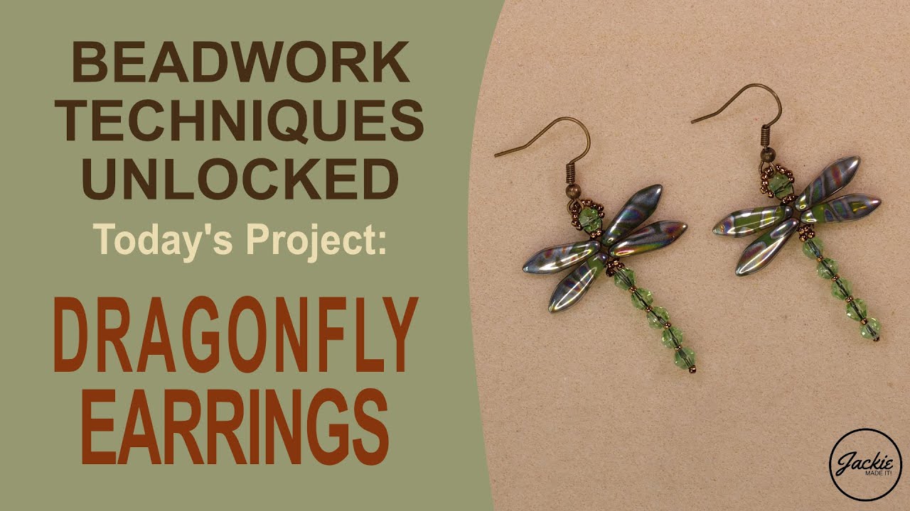 Easy Beaded Dragonfly Earrings Tutorial for Beginners (Quick Jewelry Project)
