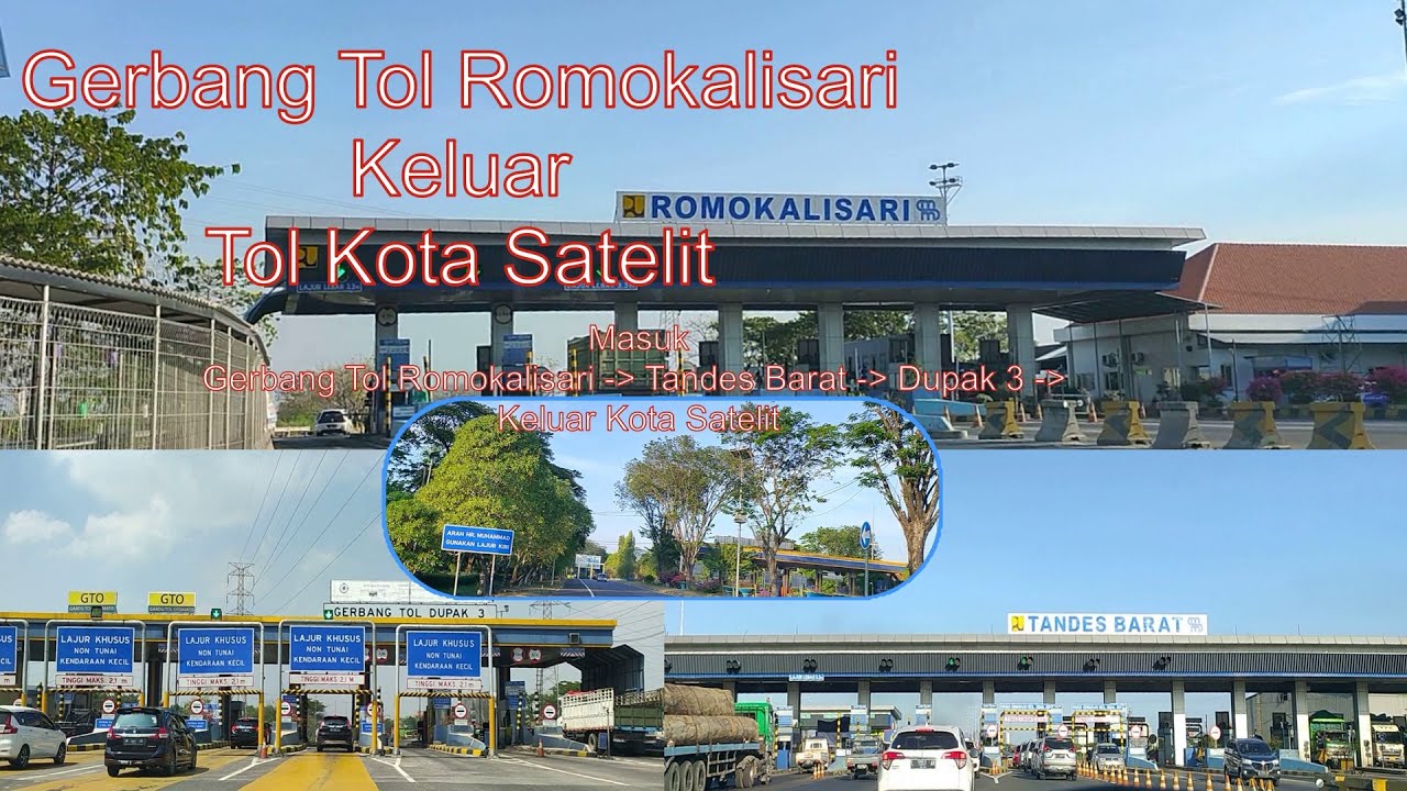 Gerbang Tol Romokalisari Menuju Pintu Keluar Tol Kota Satelit Surabaya
