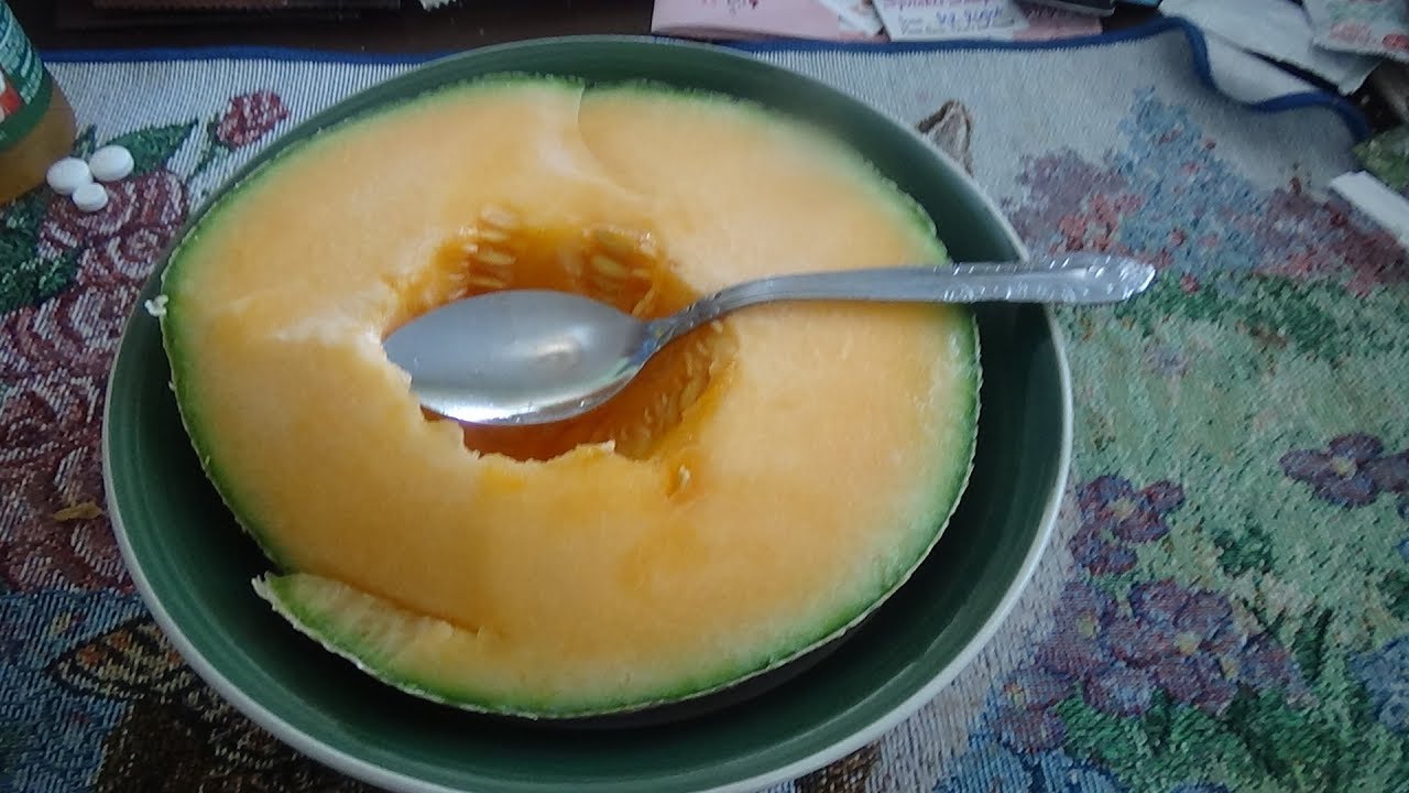 ASMR Eating Cantaloupe