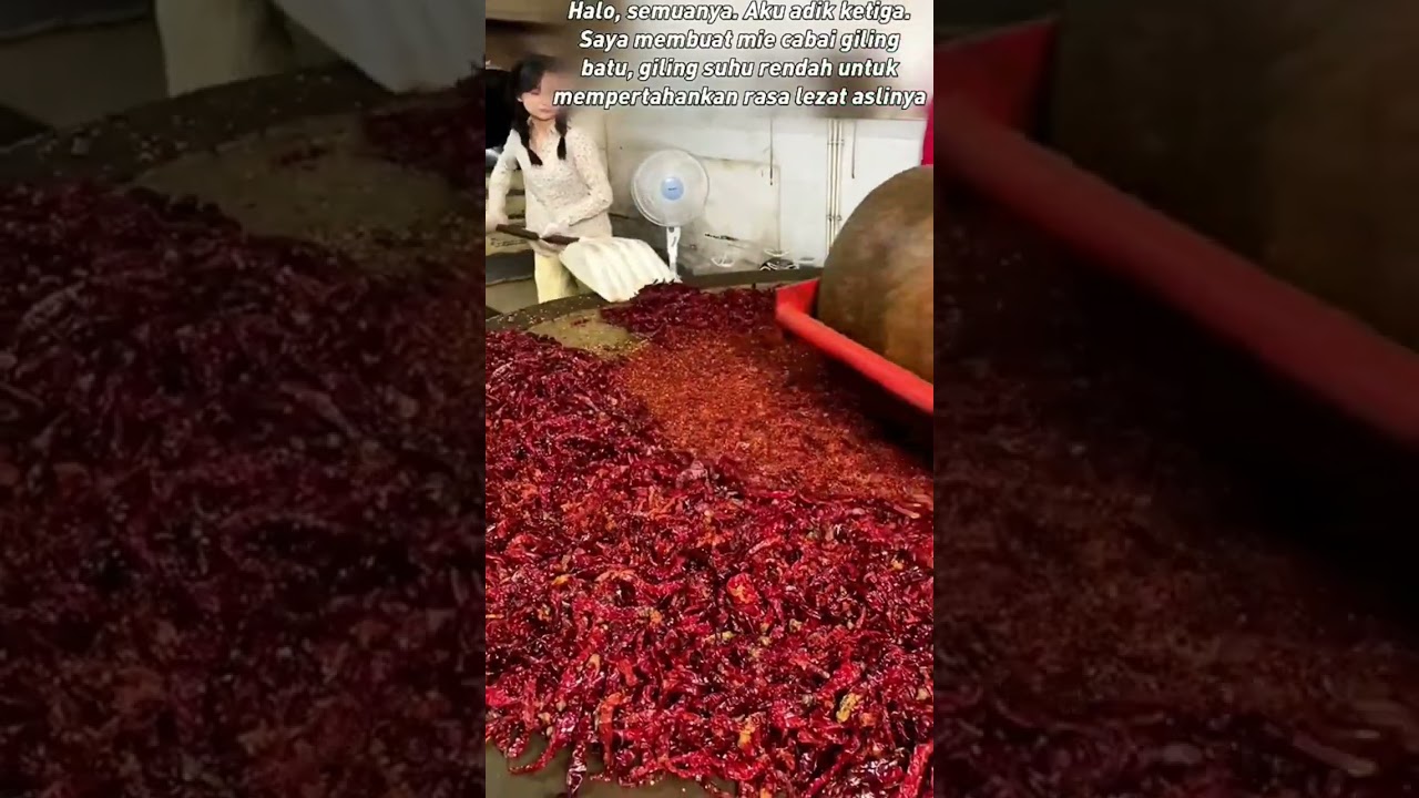 Kreatif!!! Proses Penggilingan Cabe Kering #shorts