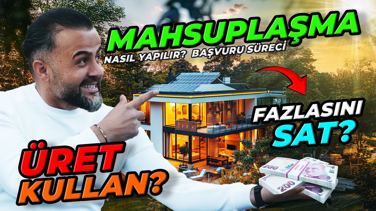 &Ccedil;atında G&uuml;neş Enerjisiyle Para Kazan! Elektriğini Kullan, Fazlasını Sat! 2025 Mahsuplaşma Rehberi!