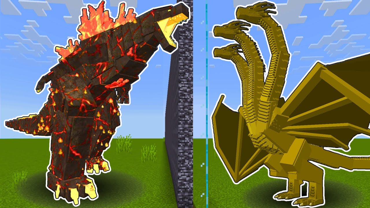 BURNING GODZILLA vs KING GHIDORAH Mob Battle Competition!