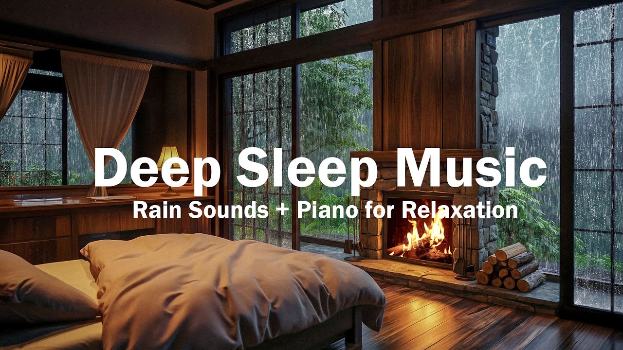 Relaxing Piano Music – Healing Rain Sounds for Deep Sleep, Anxiety & Beat Insomnia – Sleep Music