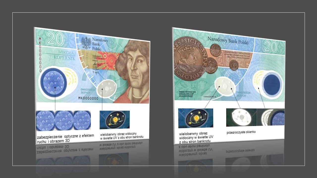20 złotych banknot 2023 - Mikołaj Kopernik