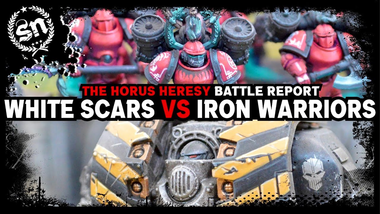 White Scars vs Iron Warriors - The Horus Heresy  (Battle Report)