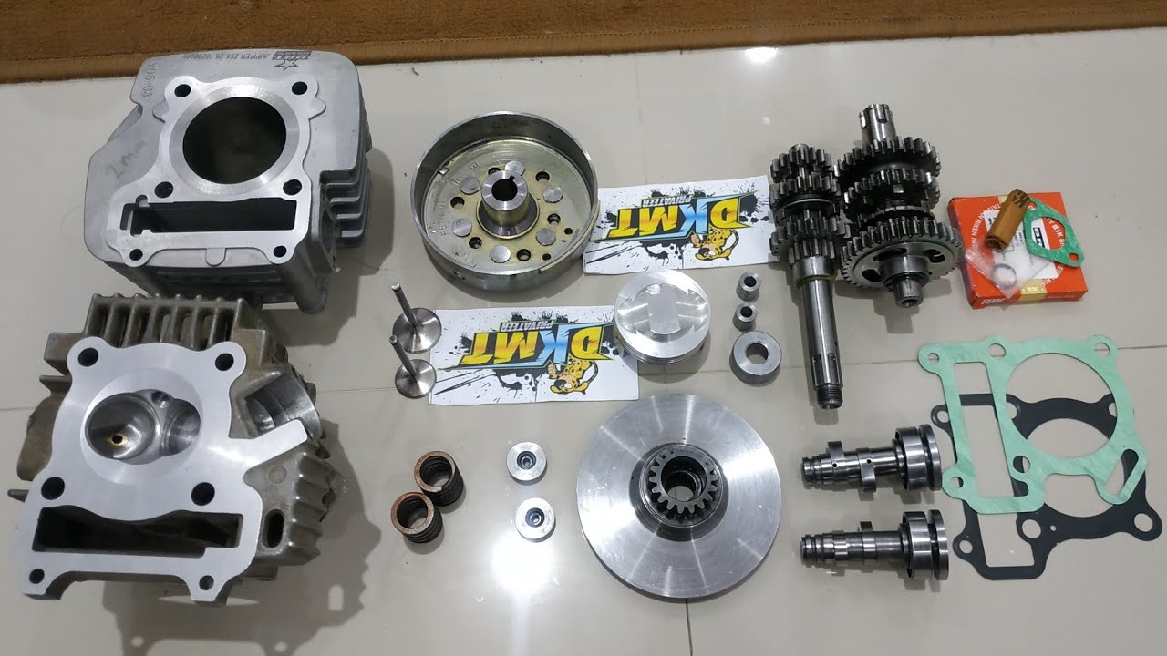 Paket Bore Up Jupiter z Sleep engine 130cc dragbike set rasio retainer titanium
