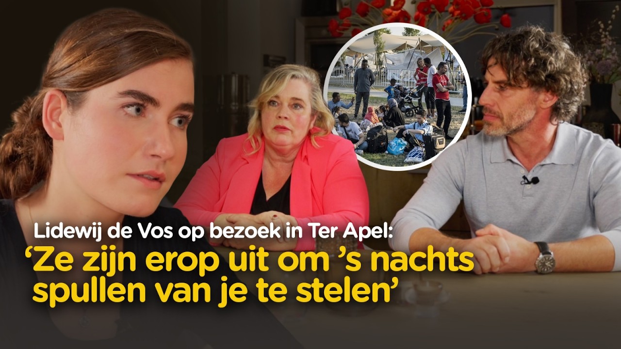Lidewij de Vos op bezoek in Ter Apel: horrorverhalen over criminaliteit AZC