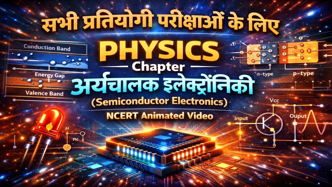 अर्धचालक इलेक्ट्रॉनिकी (Semiconductor Electronics) PHYSICS NCERT Animation सभी प्रतियोगी परीक्षाओं 