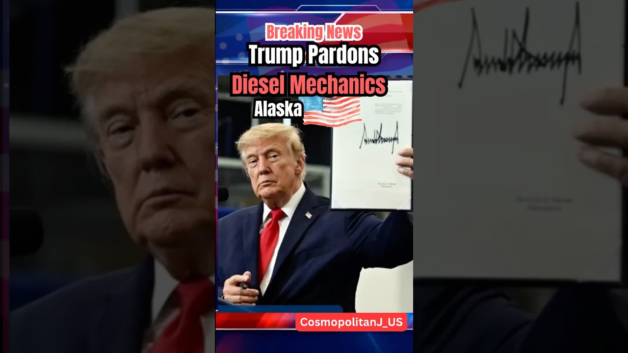 🇺🇸 Трамп помиловал трех механиков по дизельным двигателям на митинге на Аляске #shorts