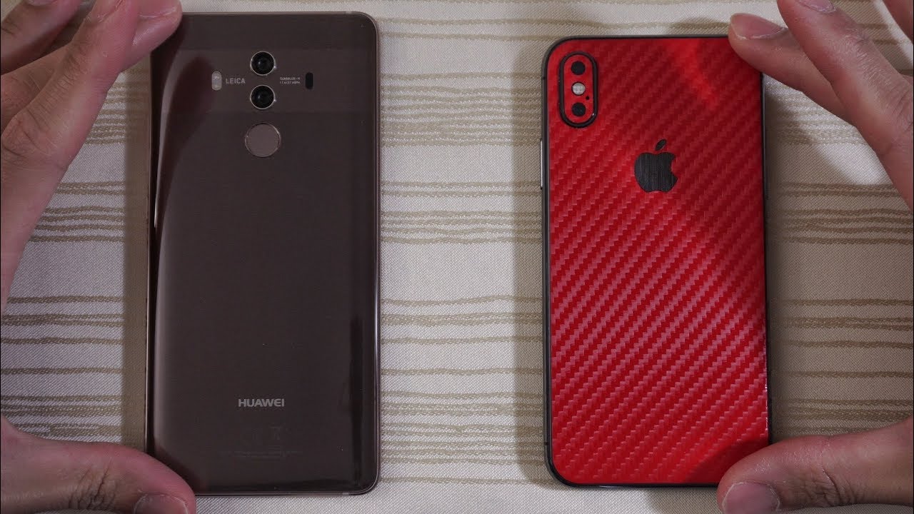 Huawei Mate 10 Pro vs iPhone X - Speed Test!