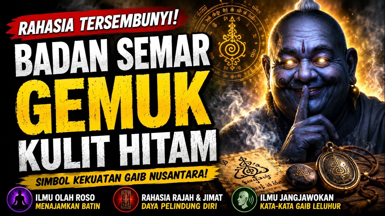 RAHASIA TUBUH Semar GEMUK dan berKULIT HITAM‼️ilmu jawa kuno #semarjawa