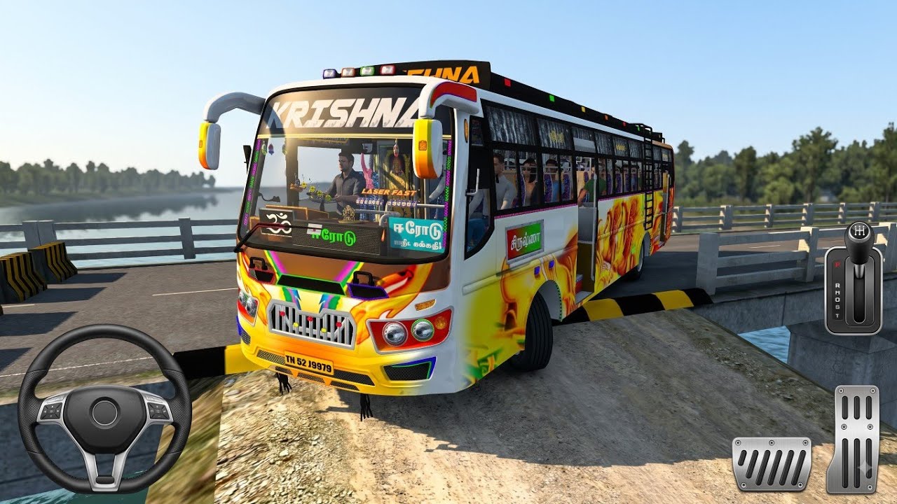 🚌 Krishna Private Bus vs Speed Breaker Off-Road Challenge! 🚧 | BUSSID