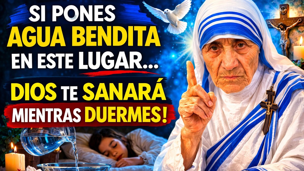 MADRE TERESA REVELA ¡Pon AGUA BENDITA EN ESTE LUGAR Y DIOS TE SANARÁ MIENTRAS DUERMES!