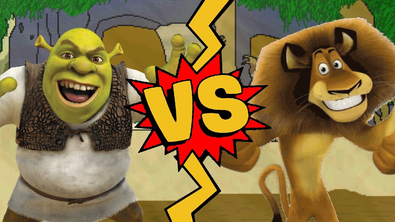 M.U.G.E.N. Battles | Shrek vs Alex the Lion | Shrek vs Madagascar