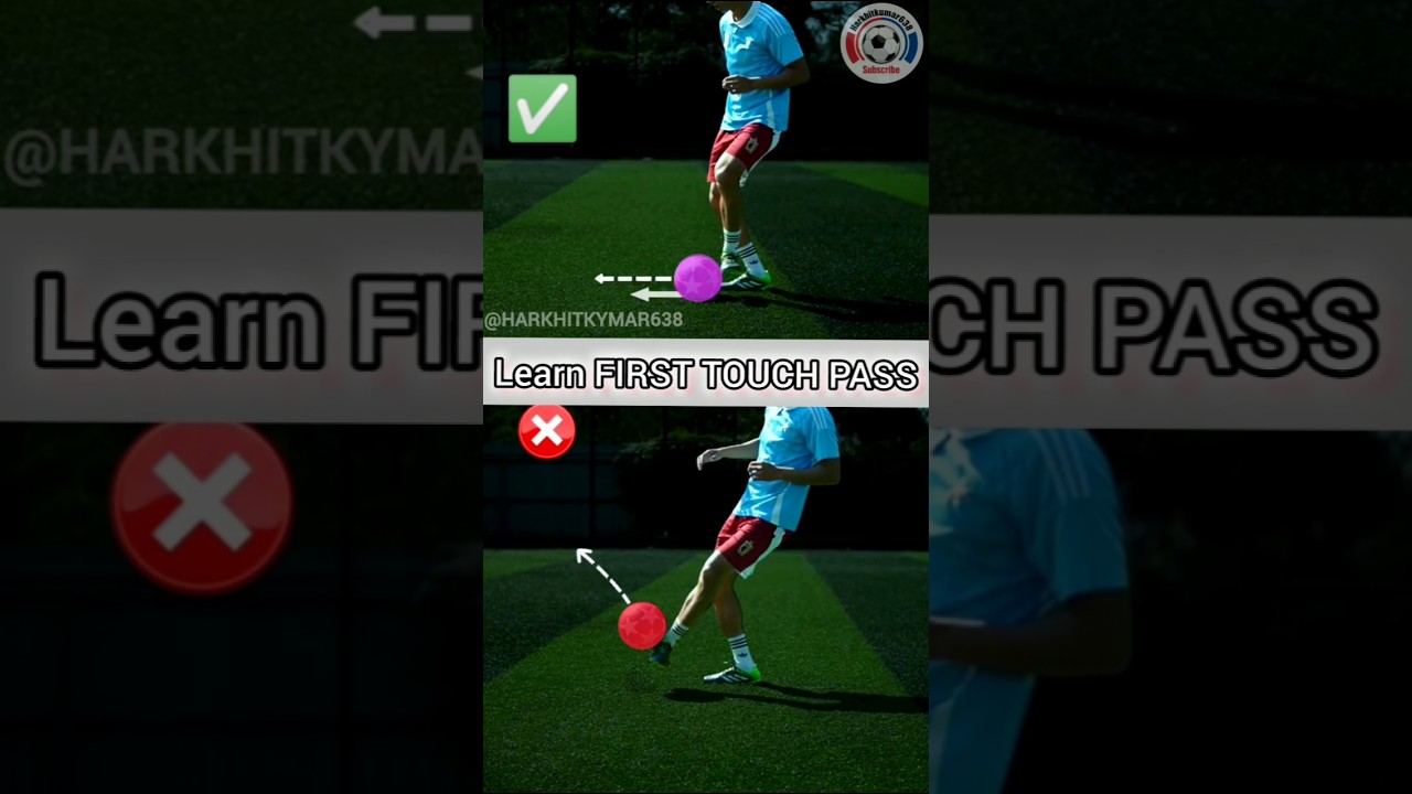 Learn how to do FIRST TOUCH PASS ⚽.