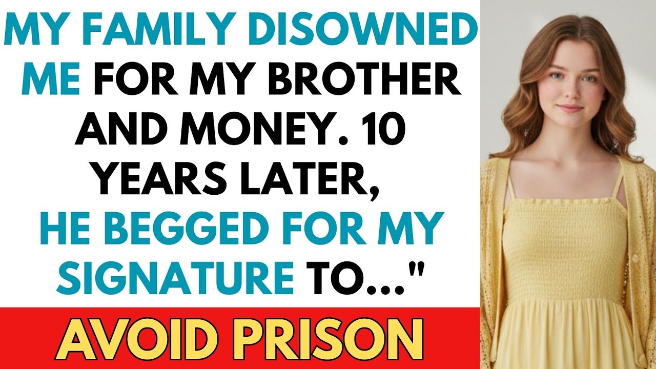 My Family Disowned Me For My Brother And Money. 10 Years Later, He Begged For My Signature To Avoid