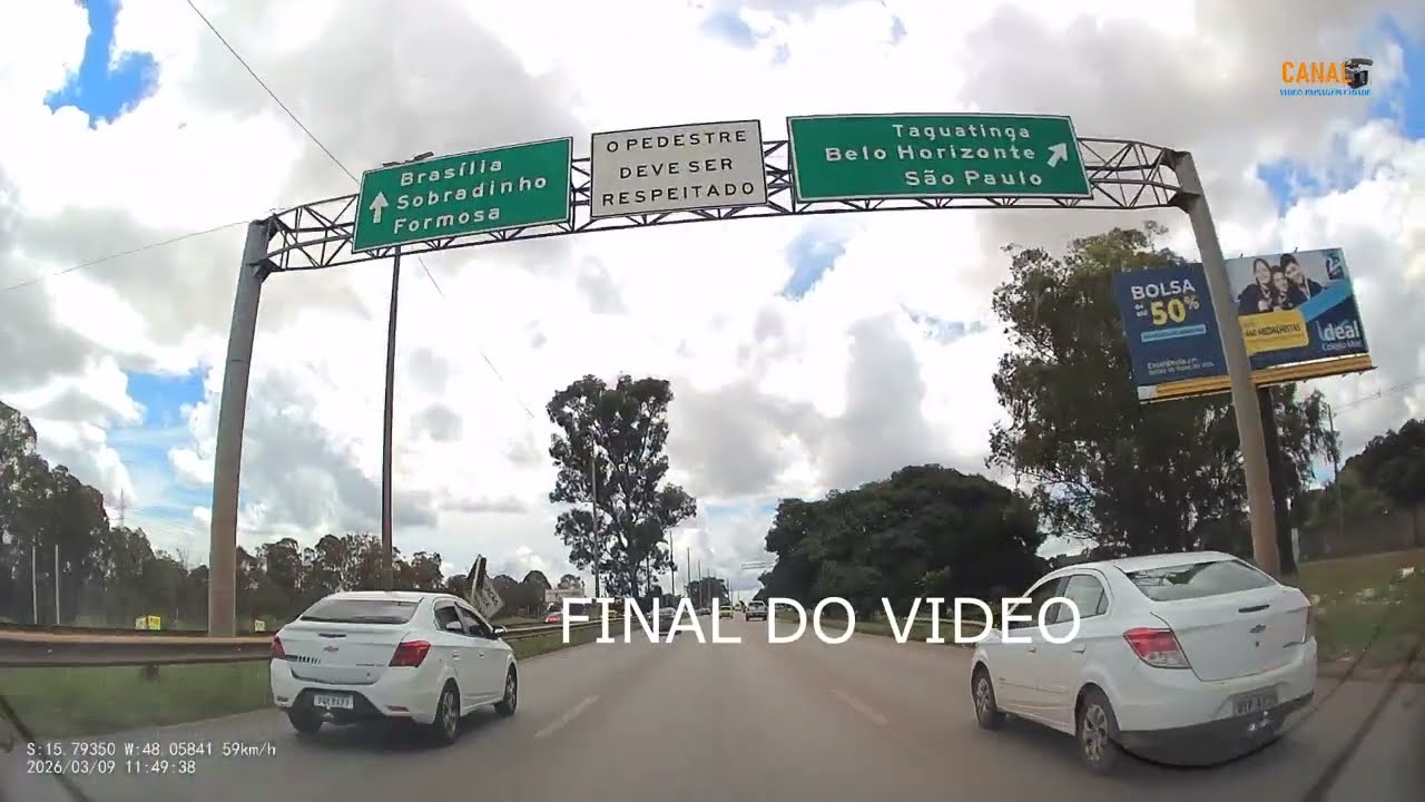 RODOVIA BR 070, DE ÁGUAS LINDAS DE GOIÁS A BRASILIA.