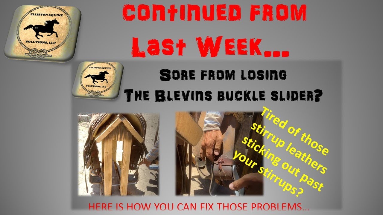 How to store your excess stirrup leather