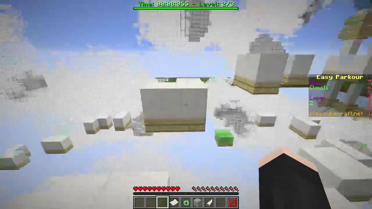 Cubecraft Parkour - Easy Maps - Map Cloud Level 2 (with gold medal)