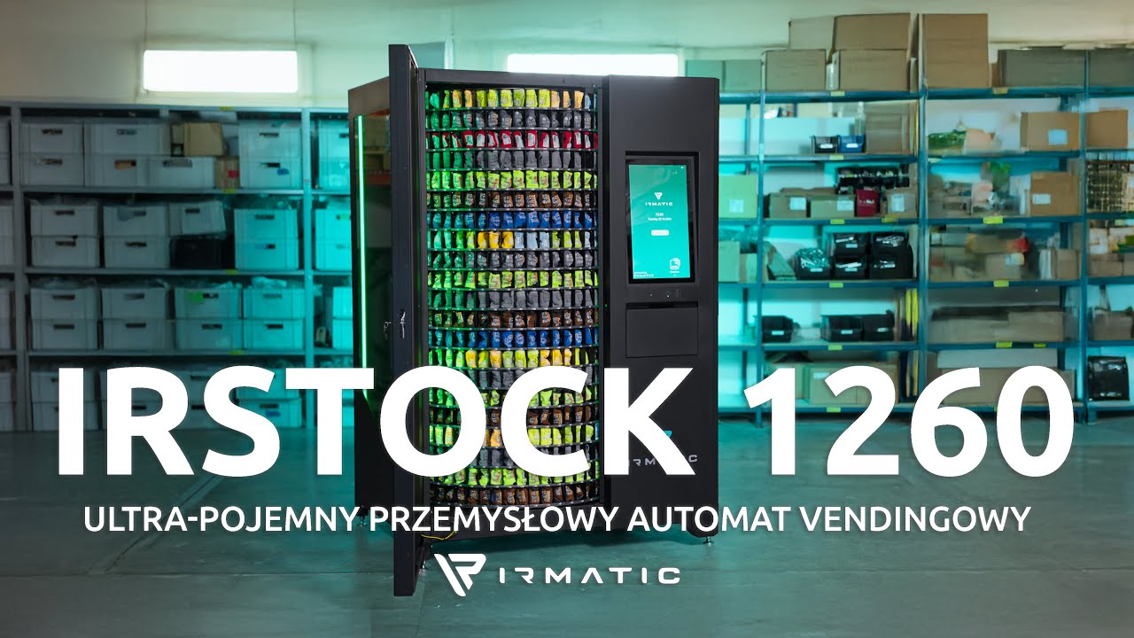 IRSTOCK 1260 - Ultrapojemny Przemysłowy Automat Vendingowy