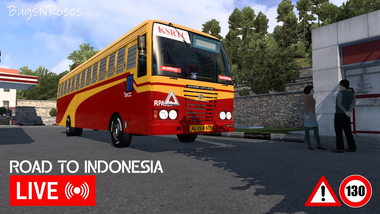 Indonesian roads | Driving with ❤️ from you! | Euro truck simulator 2