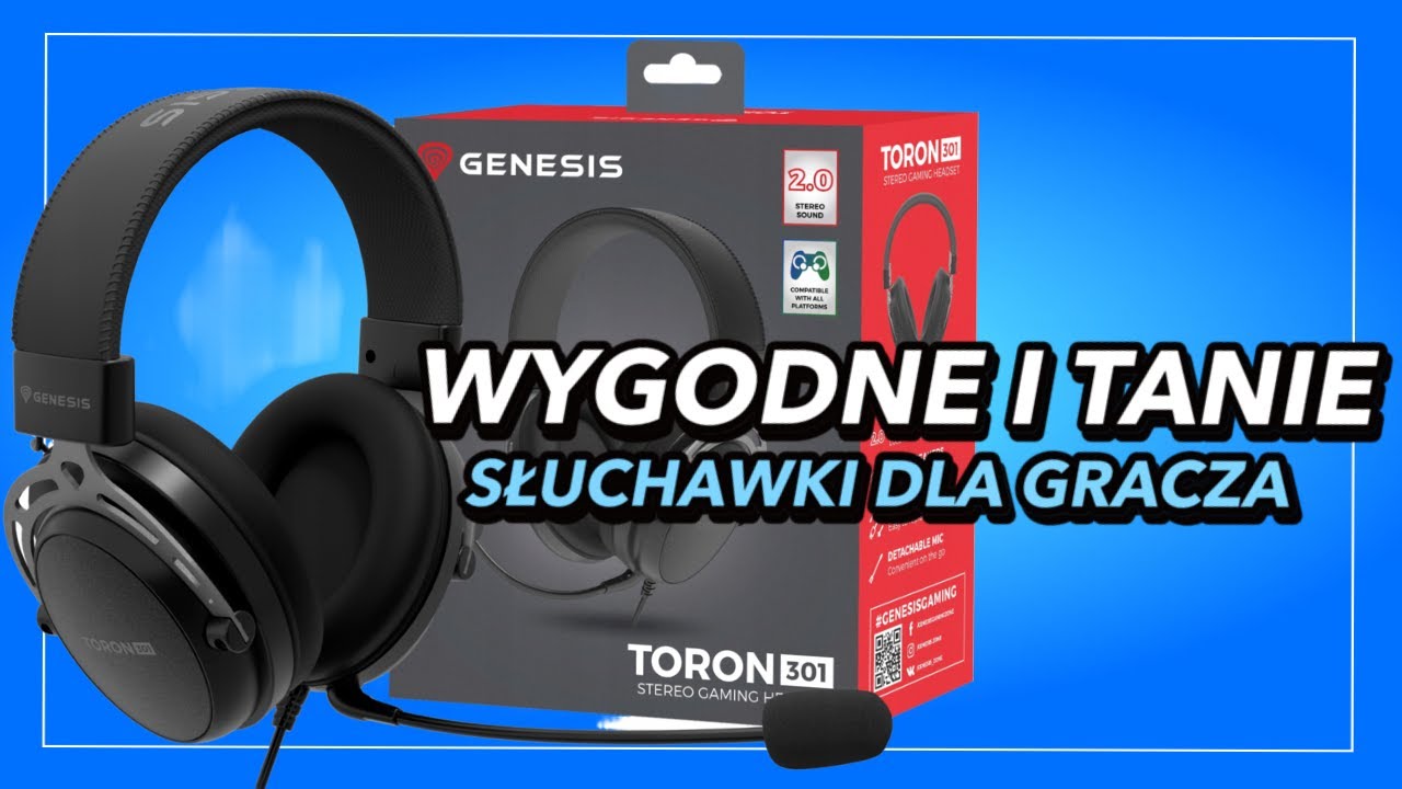 Rewelacyjne słuchawki stereo z mikrofonem w świetnej cenie - Genesis Toron 301
