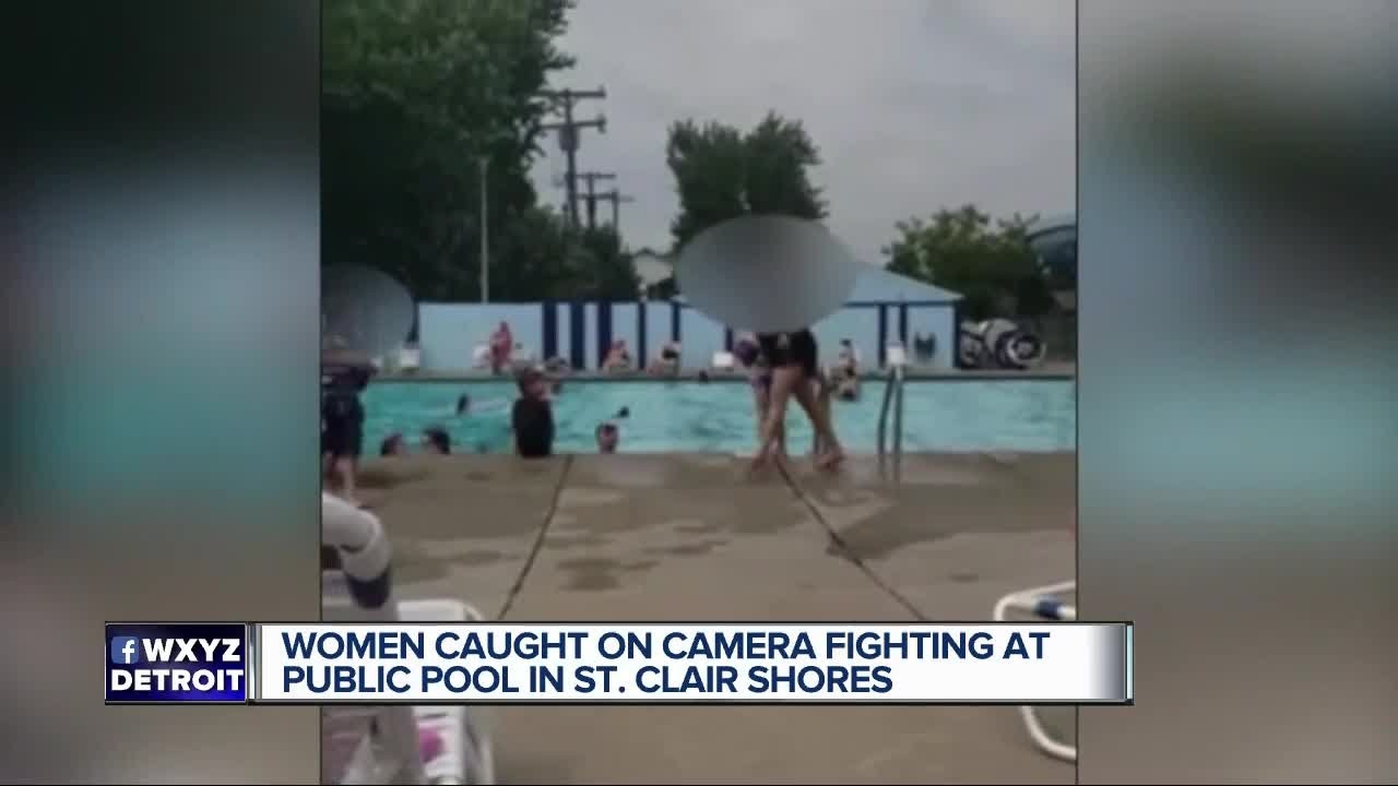 Woman caught on camera fighting at public pool in St. Clair Shores