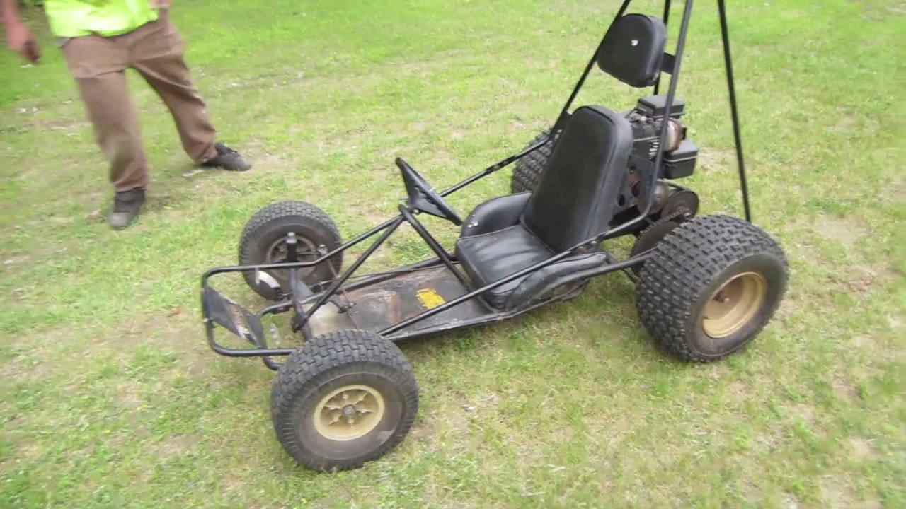 yard sale dingo go kart repair and ride.