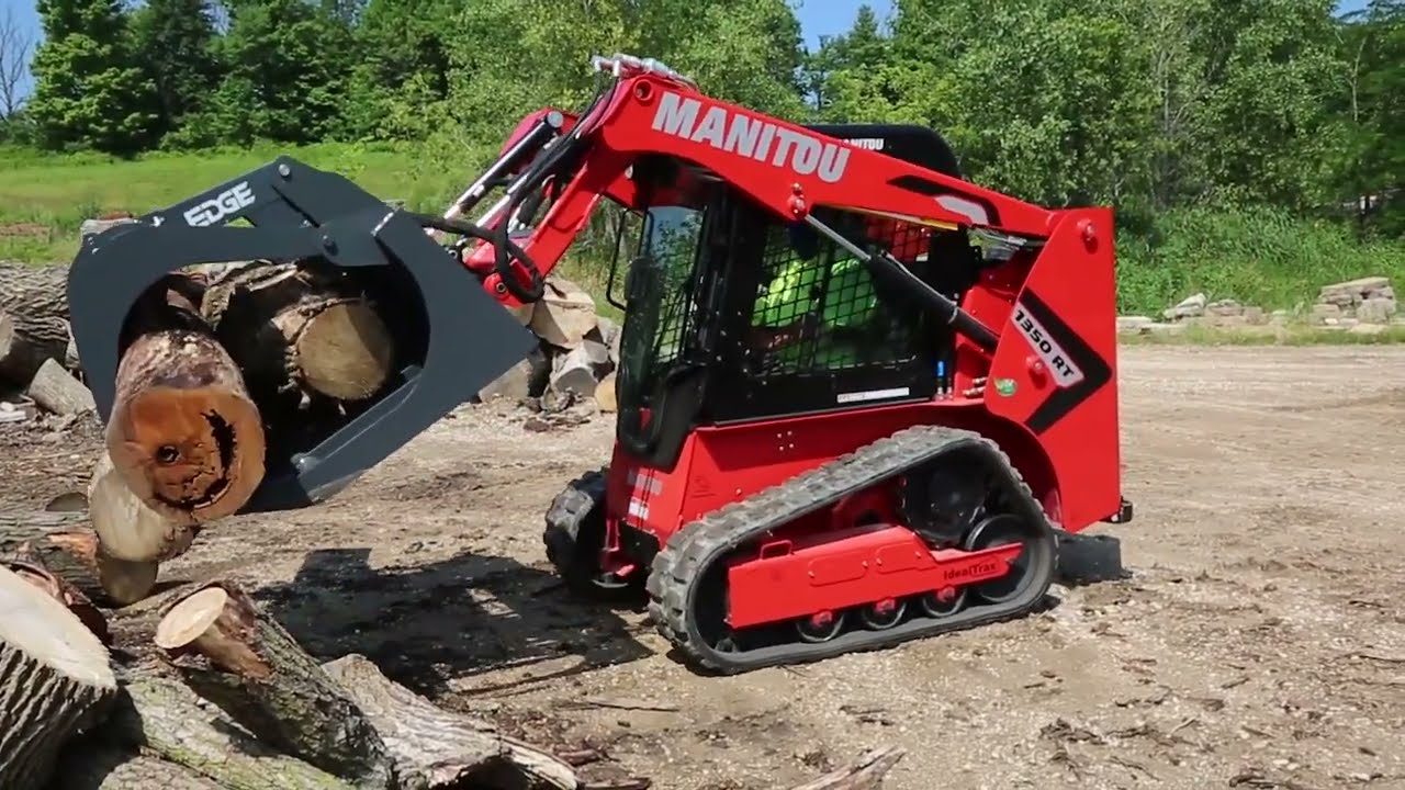 Manitou RT Track Loader with Grapple Bucket