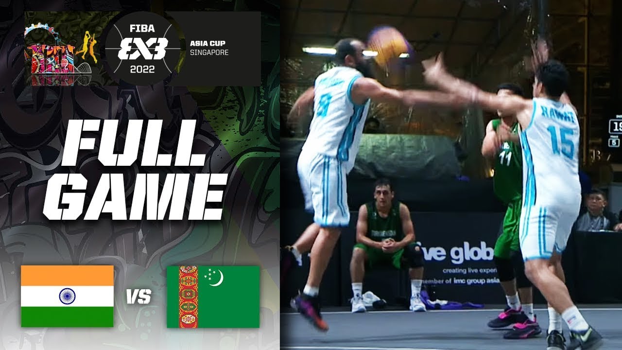 India v Turkmenistan | Men | Full Game | FIBA 3x3 Asia Cup 2022 | 3x3 Basketball