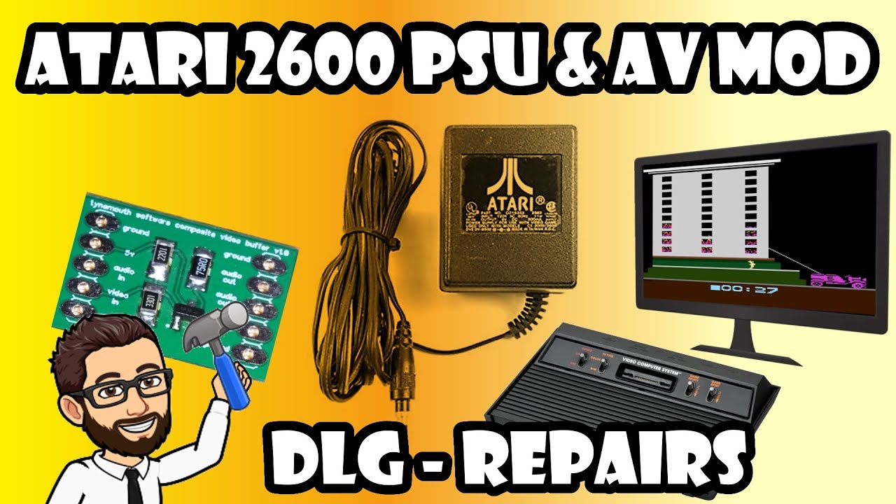 Atari 2600 PSU and AV Mod  | DLG Repairs