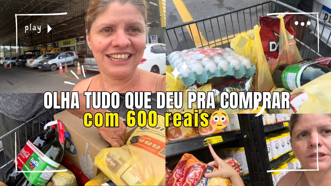 Será Que 600 Reais Ainda Enchem o Carrinho? 🛒😳