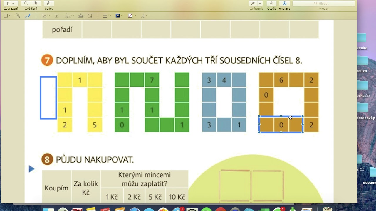 Hejného matematika 1. třída, str. 41 SOUSEDÉ