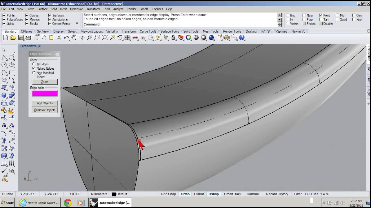 naked edge repair