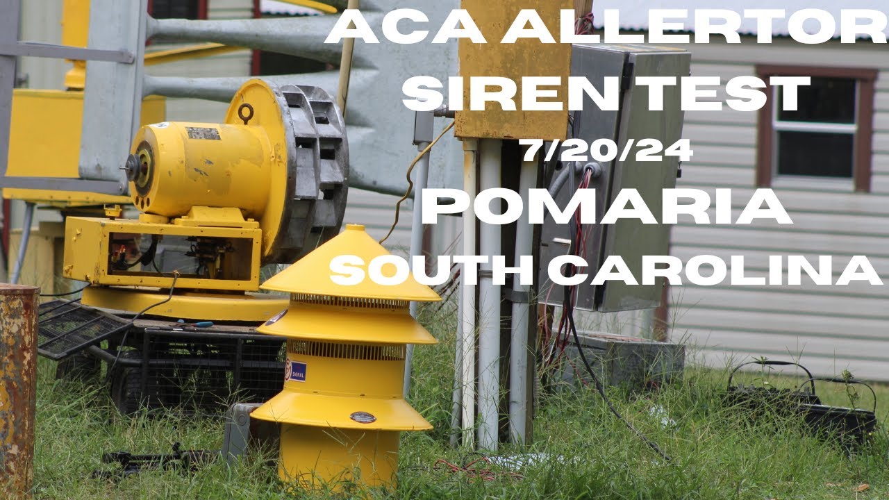 ACA Allertor 125 Siren Test, Pomaria, SC, 7/20/24