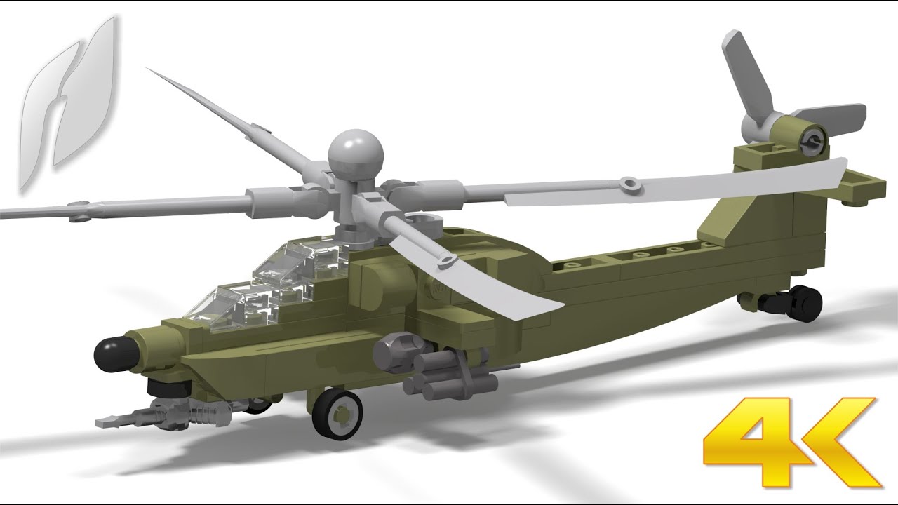 How to Build The Mil Mi-28 Attack Helicopter / Havoc (MOC - 4K)
