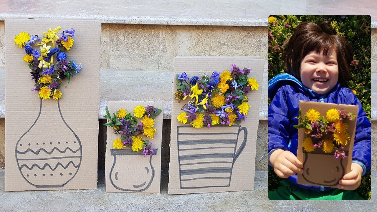 Vaze cu flori | Activitati de primavara | Activitati copii | Reciclare creativa | DIY | Lucru manual